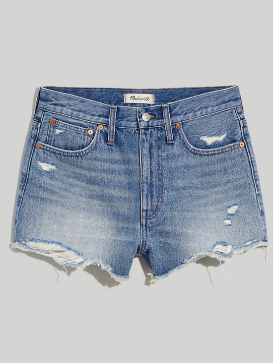 Madewell Pants - Madewell NWT Relaxed Denim Shorts in Renfield Wash Deconstructed Edition Size 27